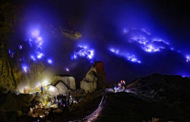 Kawah Ijen Blue Fire